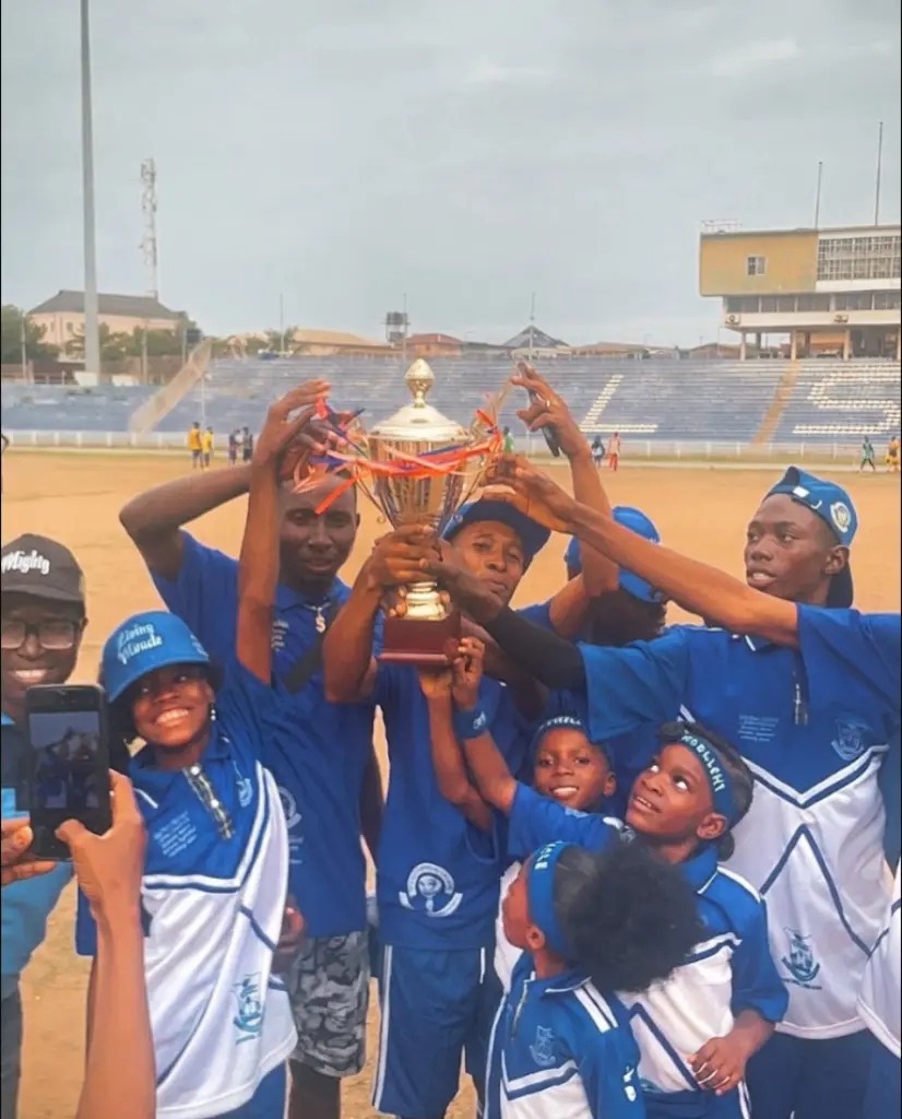 Blue House Trophy Celebration