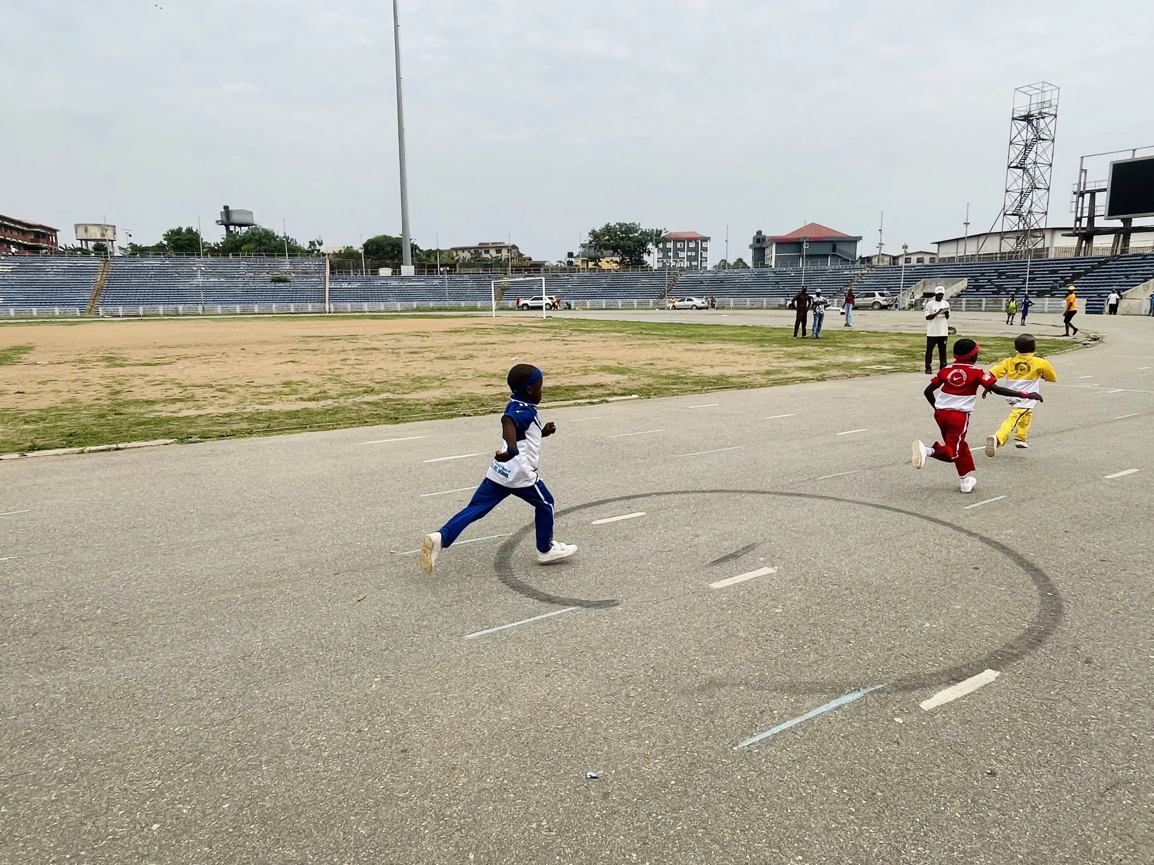 Young Sprinters in Motion