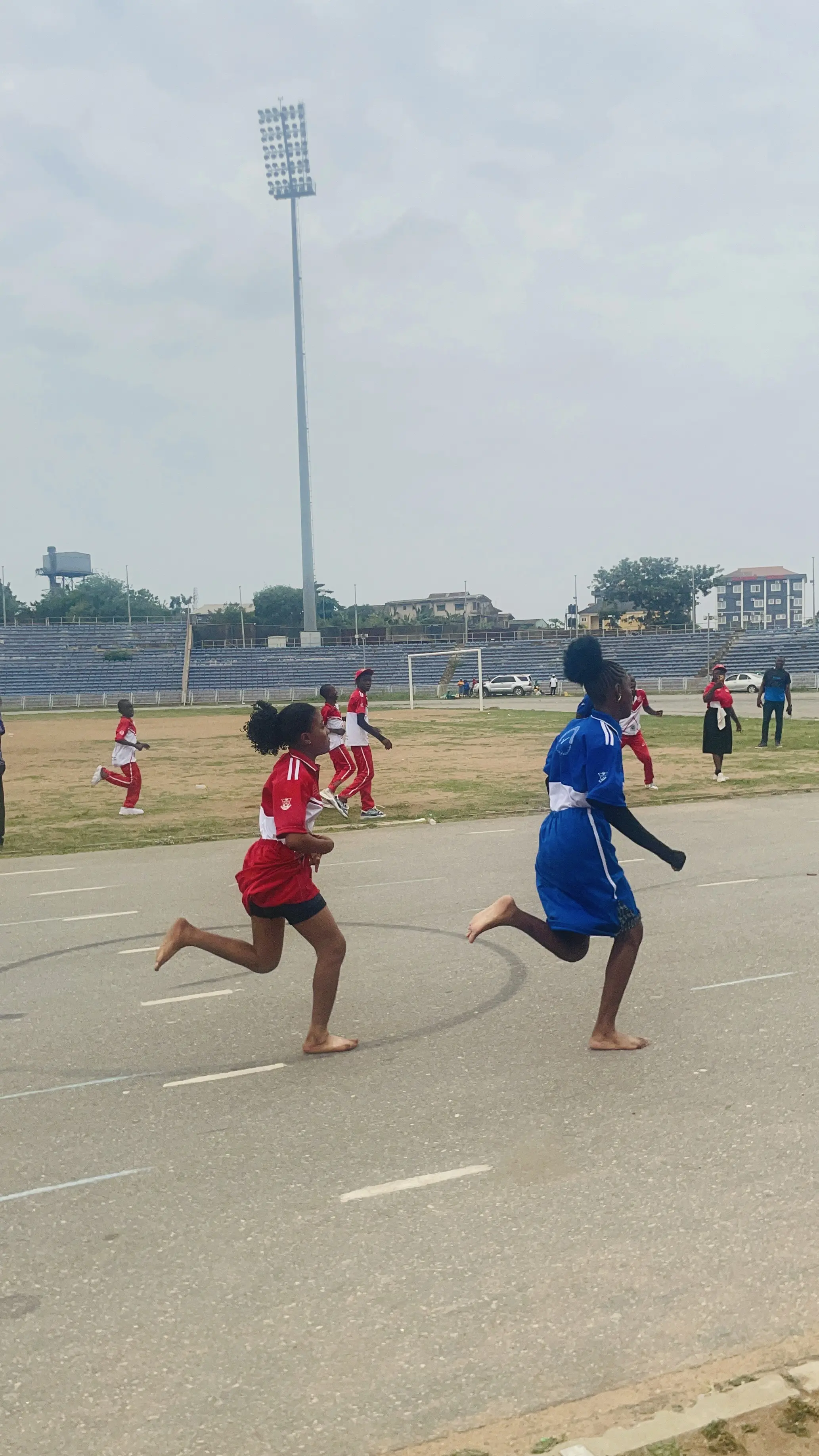 Barefoot Sprint Finish